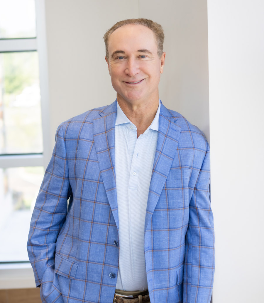 Dr. Shelby K. Brantley, Jr. of BOA Plastic Surgery in blue suit jacket