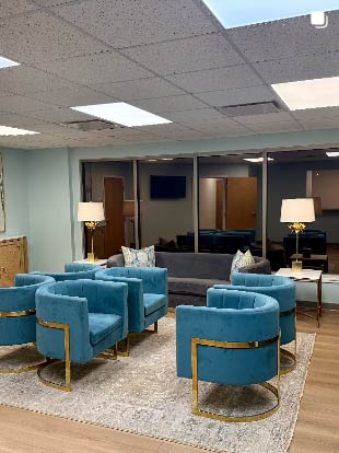 BOA Plastic Surgery practice waiting room in Jackson, MS